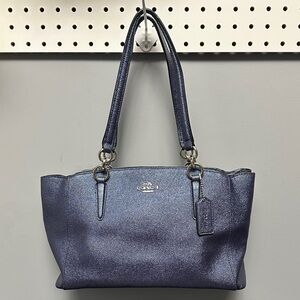 ❤️SOLD❤️Coach Metallic Blue Shoulder Bag